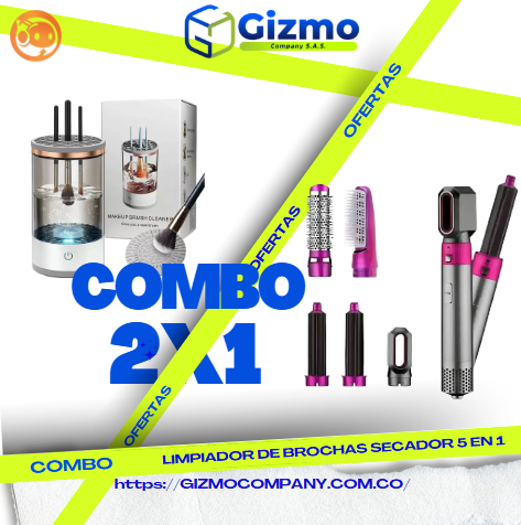 Combo Limpiador Brochas, Secador 5 en 1